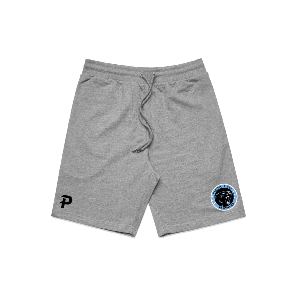 Pacific Pines Panthers Sweat Shorts - Grey Marle