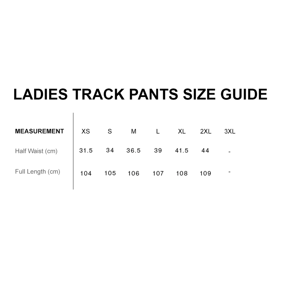 GCB Ladies Track Pants - White Marle