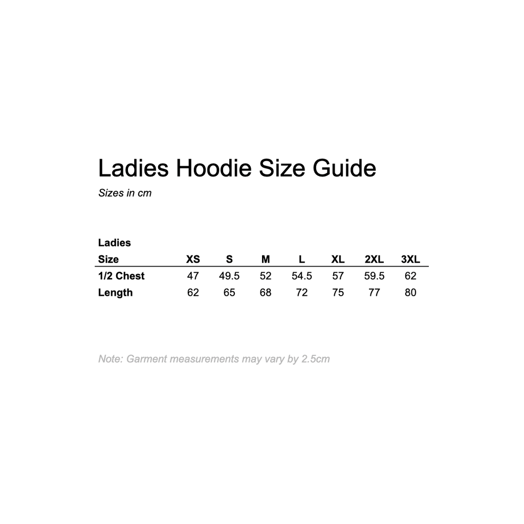 GCB AB Ladies Hoodie - White Marle