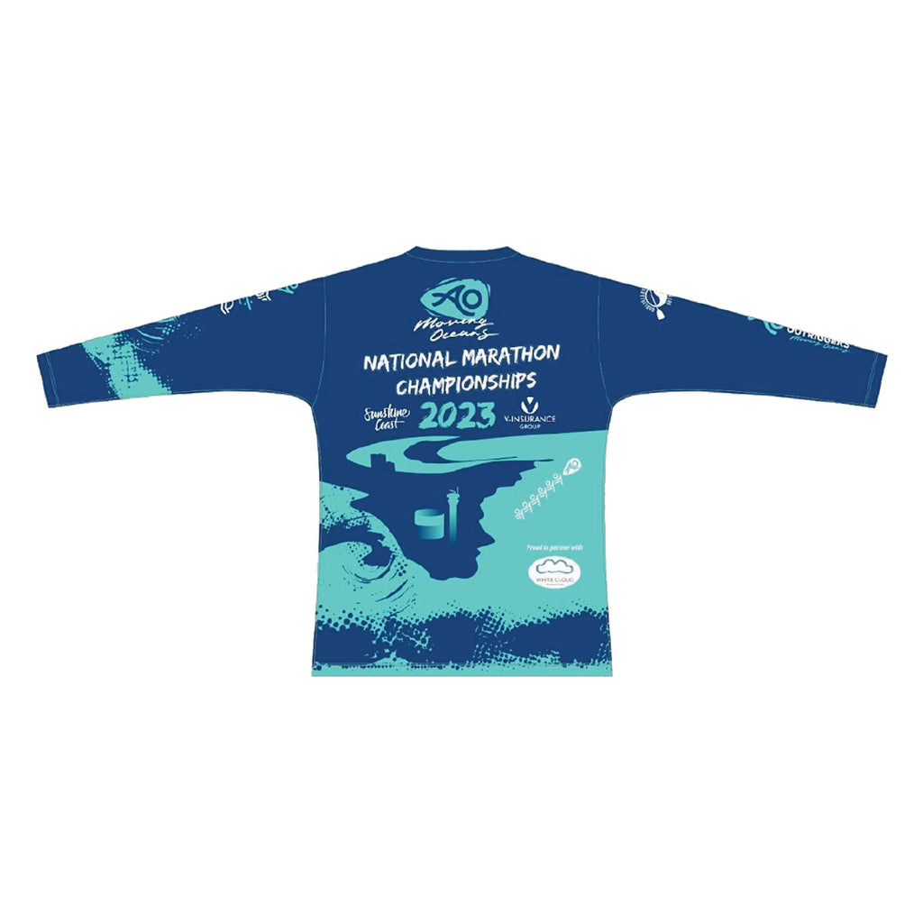 AO National Marathon Champs 2023 - Mens LS Tee - Blue