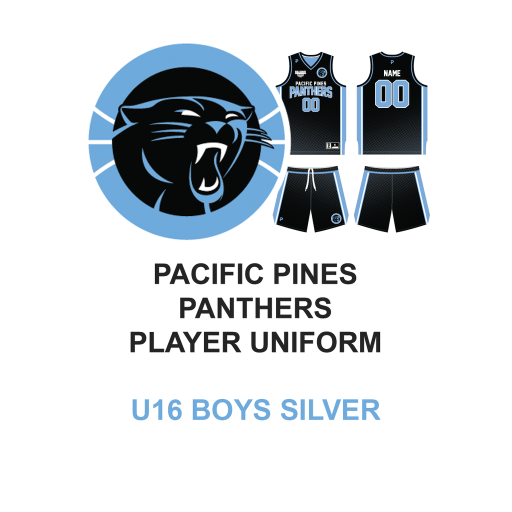 Pacific Pines Panthers - Player Uniform - U16 Boys Silver