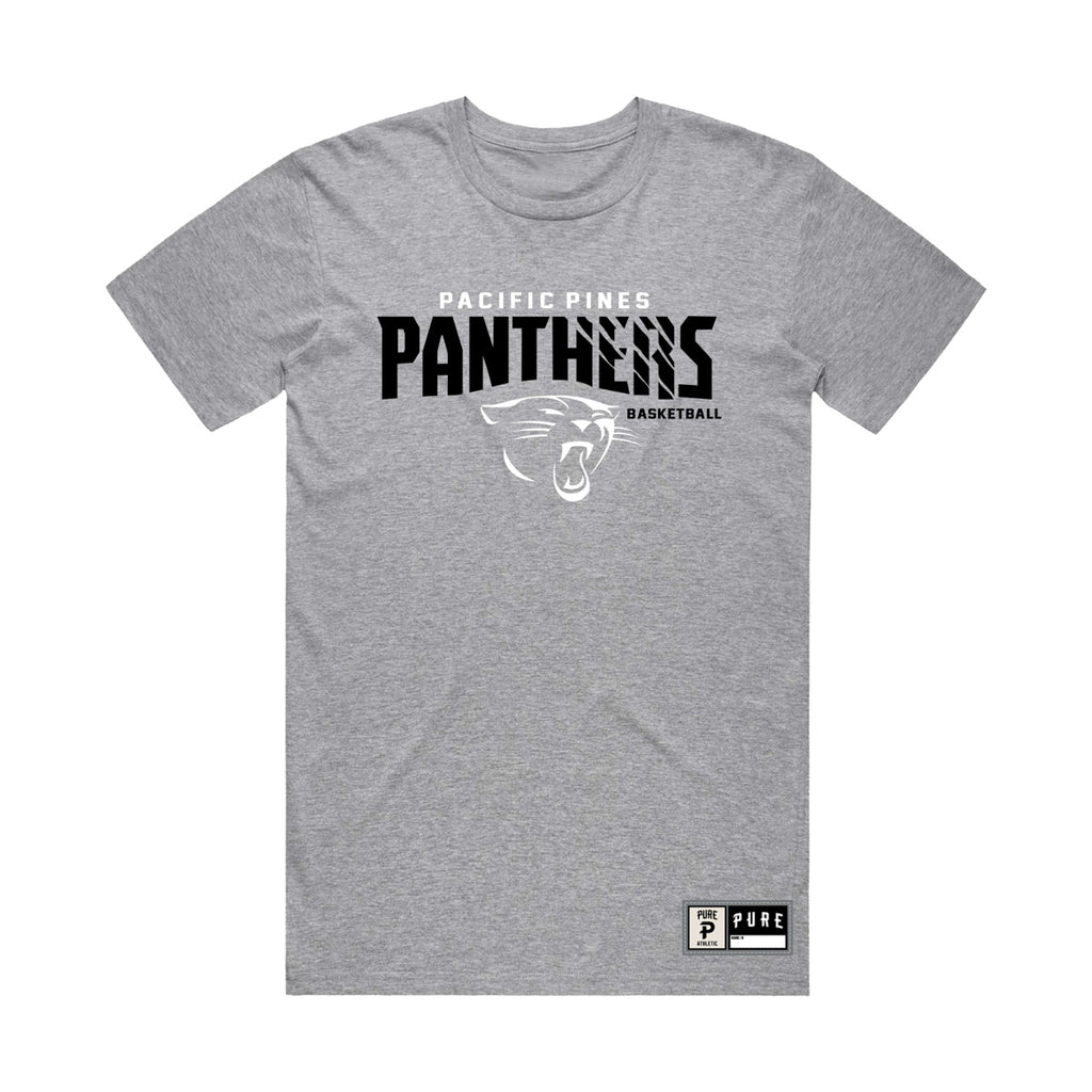 Pacific Pines Panthers Tee - Grey Marle